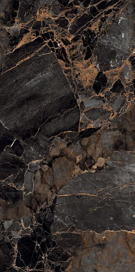 Керамогранит GLOBAL TILE, Декорум / Decorum, Черный, 1200х600, GT1206011705HPR