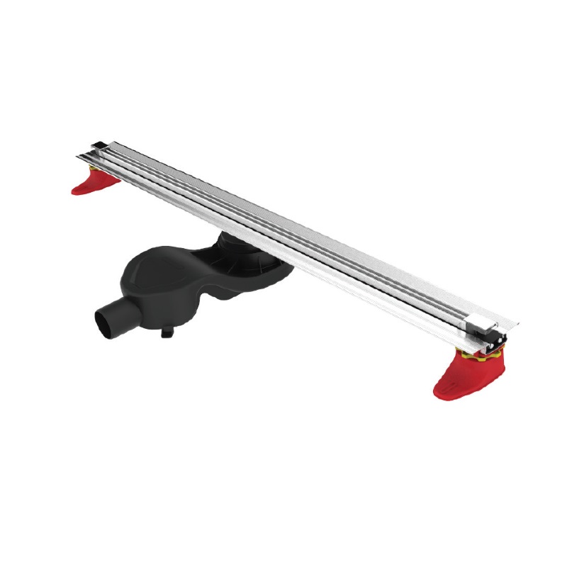 Трап BERGES Super Slim 80 с решеткой, хром матовый