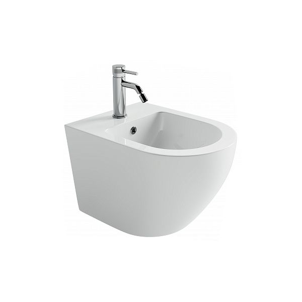 Биде подвесное CERAMICA NOVA Uno (Уно), 36х49, отверстие для смесителя по центру