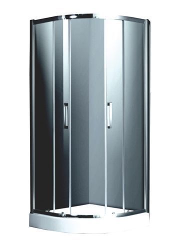 Душевой уголок TICINO Ovale 900х900х1900 четверь круга, прозрачное
