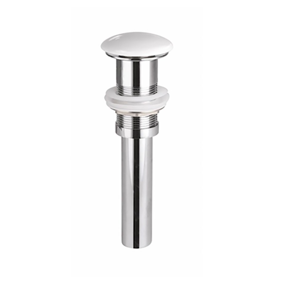Выпуск для раковины CERAMICA NOVA CN2000 G1 1/4, Click/Clack, с донным клапаном, без перелива, белый