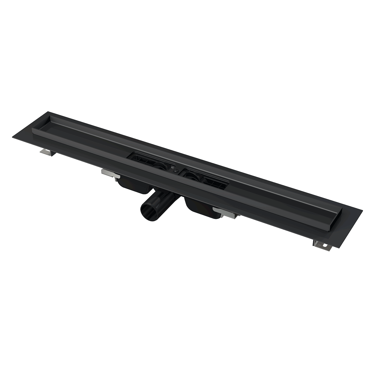 Водоотводящий желоб ALCAPLAST APZ101BLACK-750 Low, без решетки
