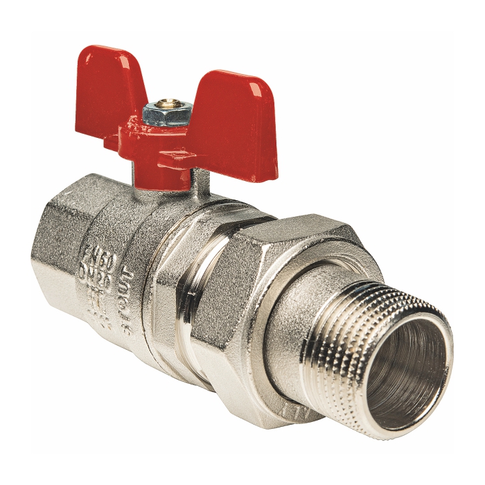 Кран шар. STOUT с американкой Ду 32 (EPDM)