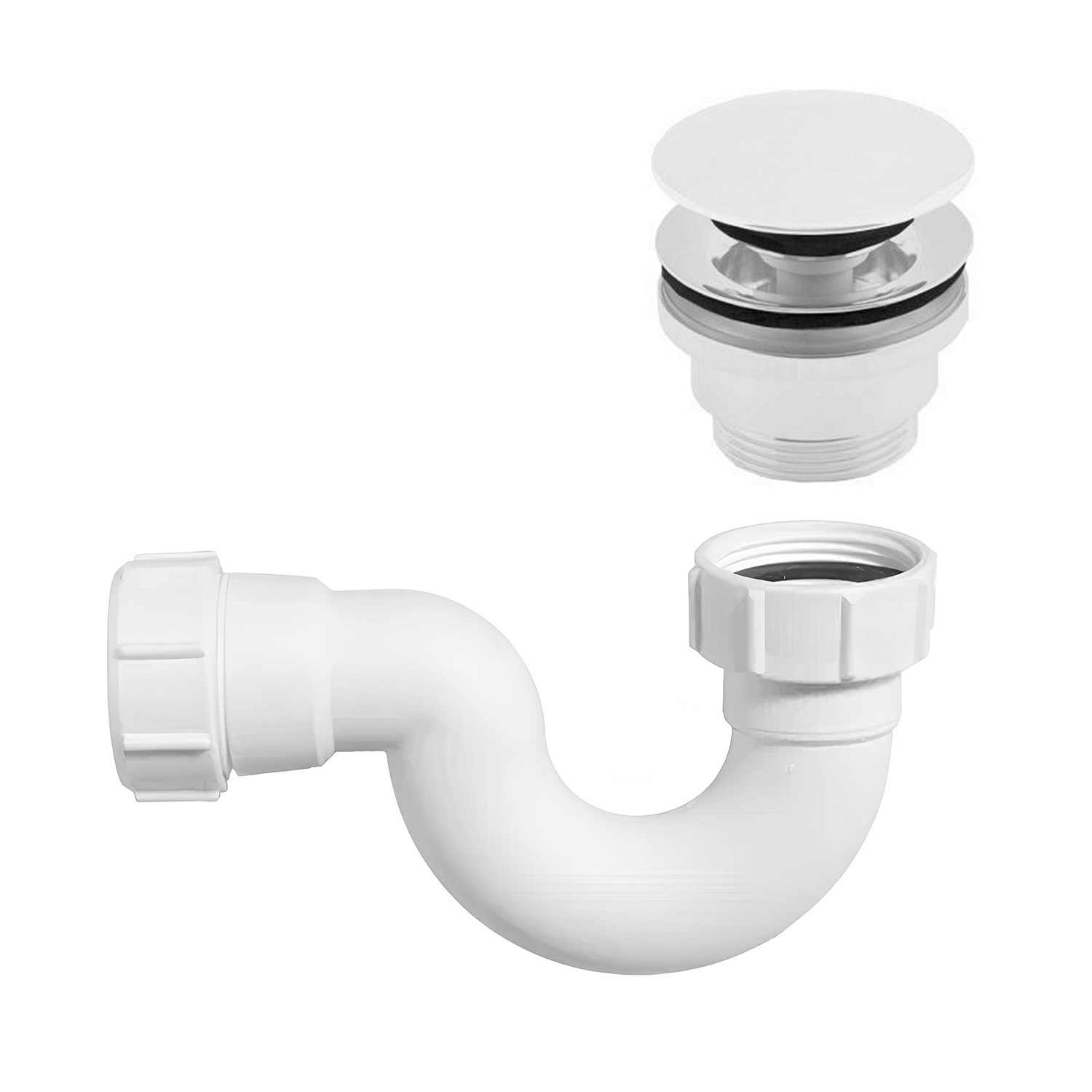 Сифон для раковины TONI ARTI TA-MCA706W G1 1/4х32, горизонтальный выпуск, белый матовый