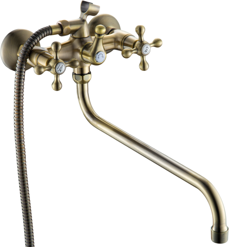 Смеситель для ванны GROSS AQUA Retro Bronze 7016012BRL-D06