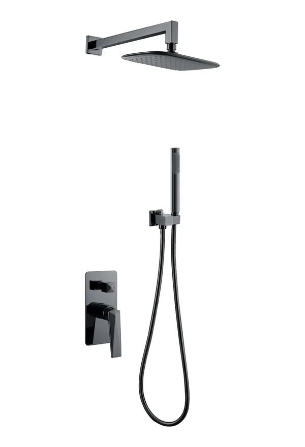 Душевая система BOHEME Venturo 374-SGM, встраиваемая, темный хром