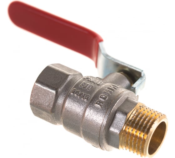 Кран шар. ROMMER 1/2" ВР-НР (ручка)