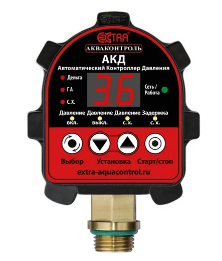 Автоматический контроллер давления воды Extra Акваконтроль АКД-10-1,5
