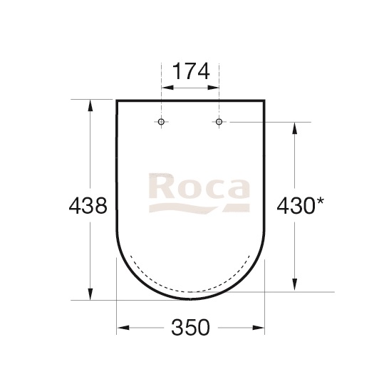 Сиденье для унитаза ROCA Debba Round с микролифтом, быстросъемное