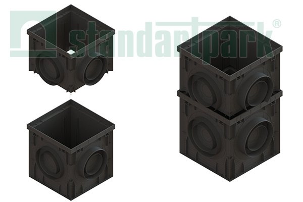 Дождеприемник PolyMax Basic ДП–30.30.30-ПП пластиковый 8370-М