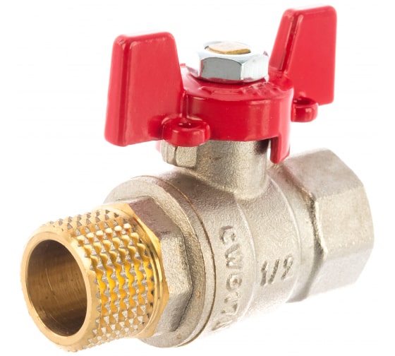 Кран шар. ROMMER 1/2" ВР-НР (бабочка)