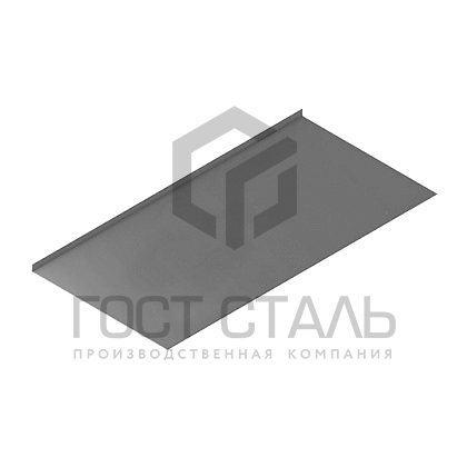 Лист предтопочный (500х600 мм.) нерж 0,5 мм. Гост сталь