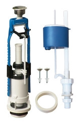 Арматура кнопочная УКЛАД (г.Псков) АБ 105.57.14.0/105.57.14.3 1/2, нижняя, однокнопочный смыв, пласт