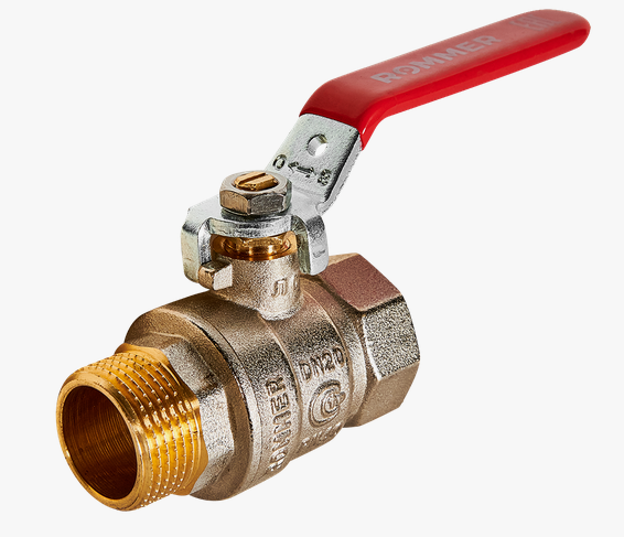 Кран шар. ROMMER 3/4" ВР-НР (ручка)