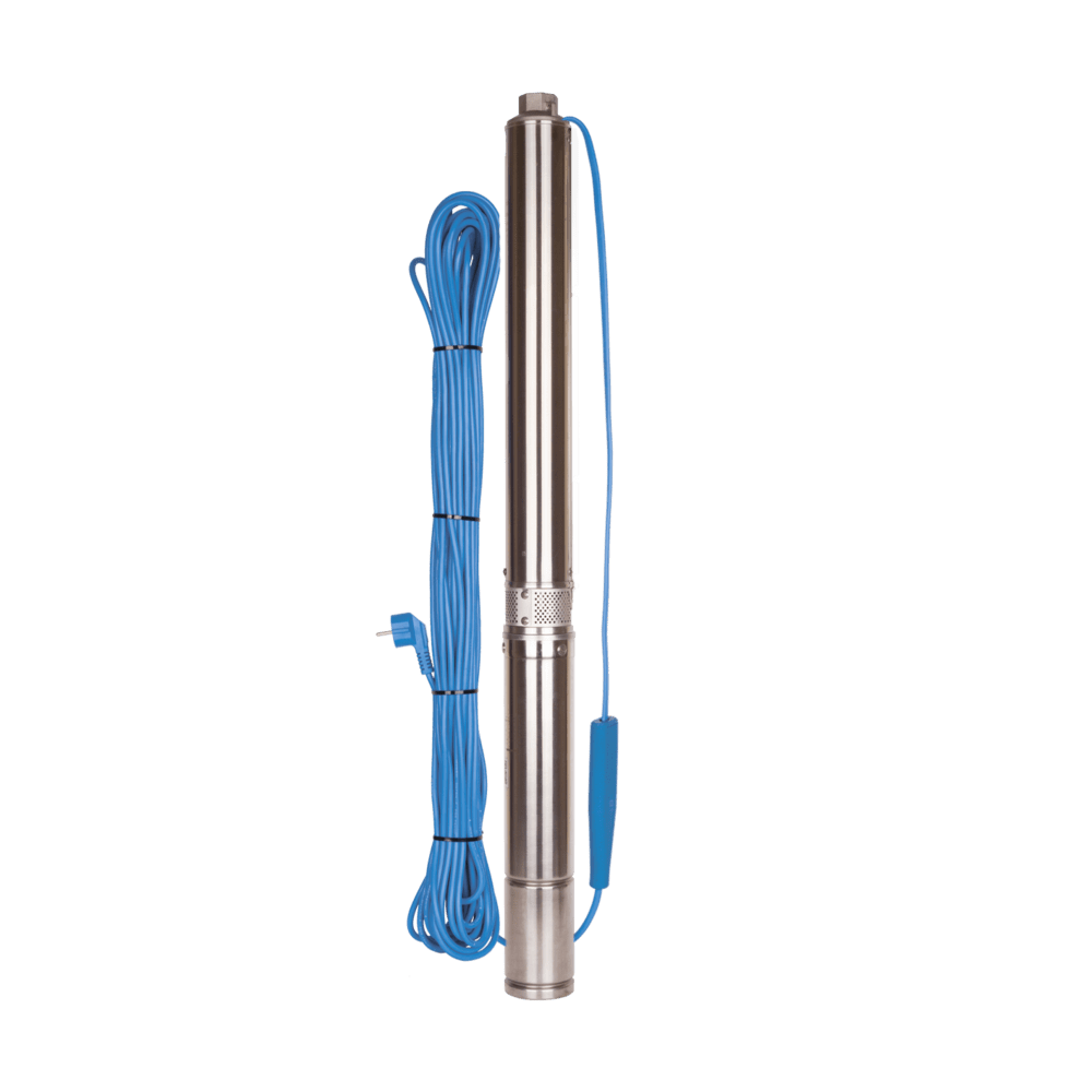 Погружной скважинный насос Aquario ASP1E-35-75(встр.конд.,кабель 20м)