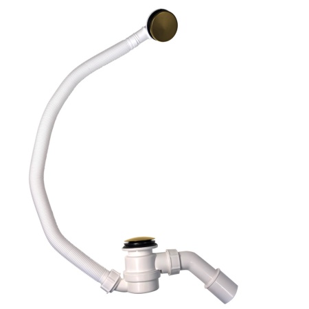 Сифон для ванны CALYPSO CS0837BGA, Click/Clack, G1 1/2"х40/50, с верхней прочисткой, золотой матовый