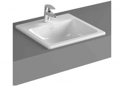 Раковина VITRA S20 450х450, квадратная, без перелива