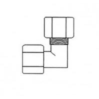 Фитинг угловой RAIFIL 4ME2 W, ц 1/4" - нр 1/8''