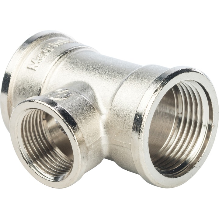 Тройник переходной STOUT (никель) 1"*3/4"*1" ВР