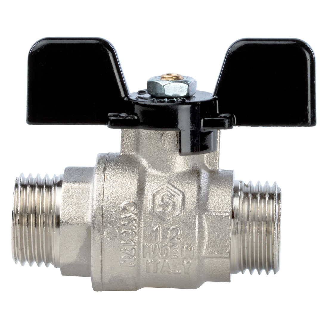 Кран шар. STOUT 3/4" НР (бабочка)