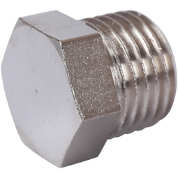 Заглушка STOUT (никель) 1/4" НР