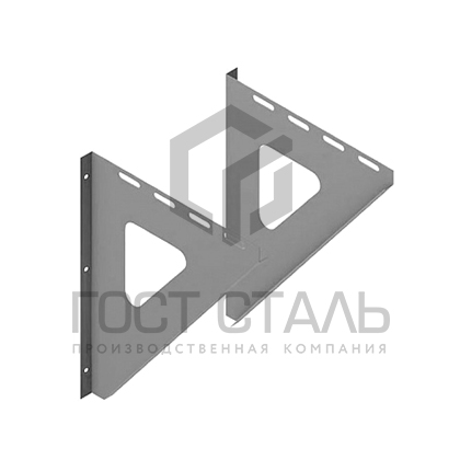 Кронштейн угловой (500х500) нерж 1,5мм AISI 430 Гостсталь