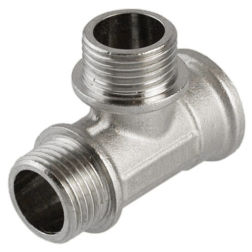 Тройник (никель) 1/2" НР-НР-ВР (Китай)