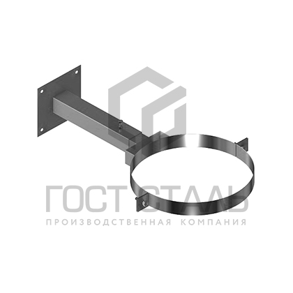 Кронштейн телескопический 350х600 (диаметр 200 мм.) 1,5/0,8 мм AISI 430 Гост сталь