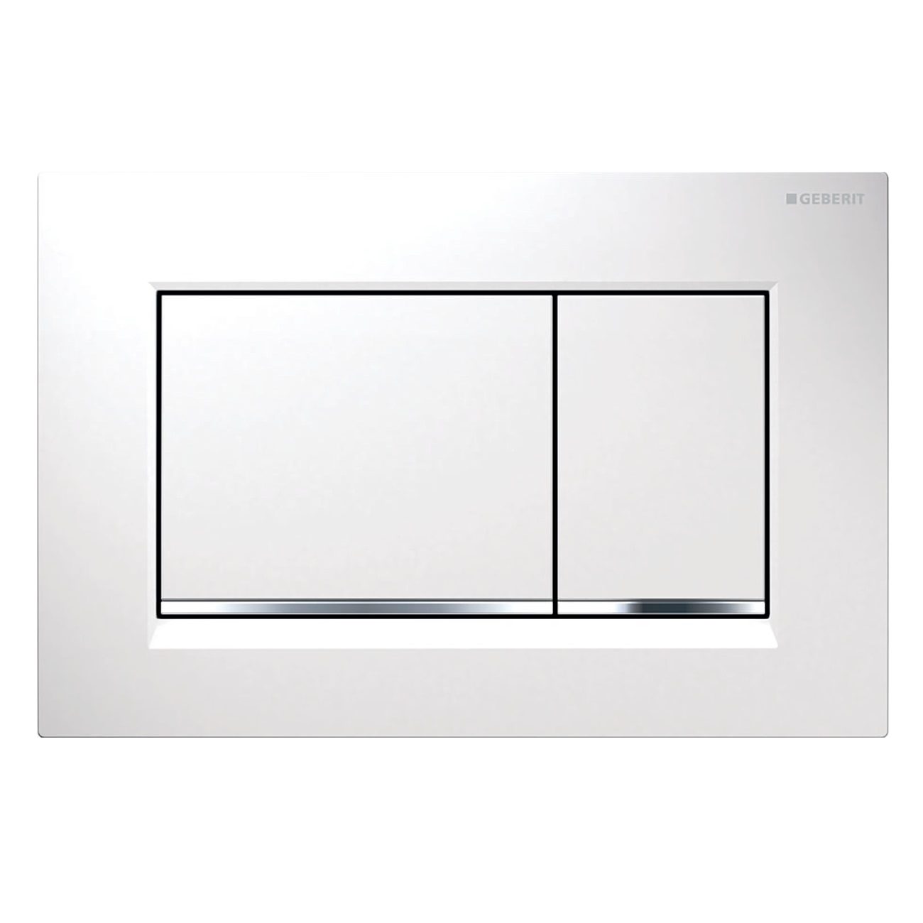 Клавиша для инсталляции Geberit Sigma30 115.883.KJ.1, белый/хром глянцевый