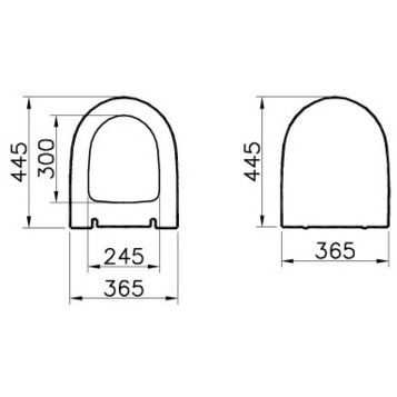 Сиденье для унитаза VITRA Sento с микролифтом, ультратонкое (120-003-009)