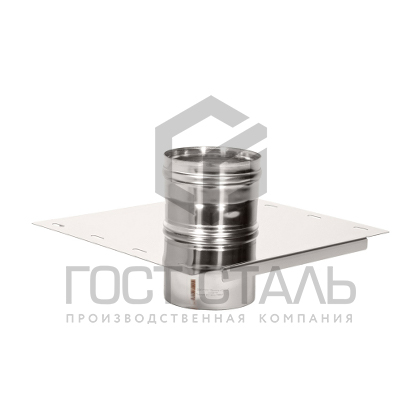 Монтажная площадка одностенная ф115 мм, нерж 0,8 мм. Гост сталь