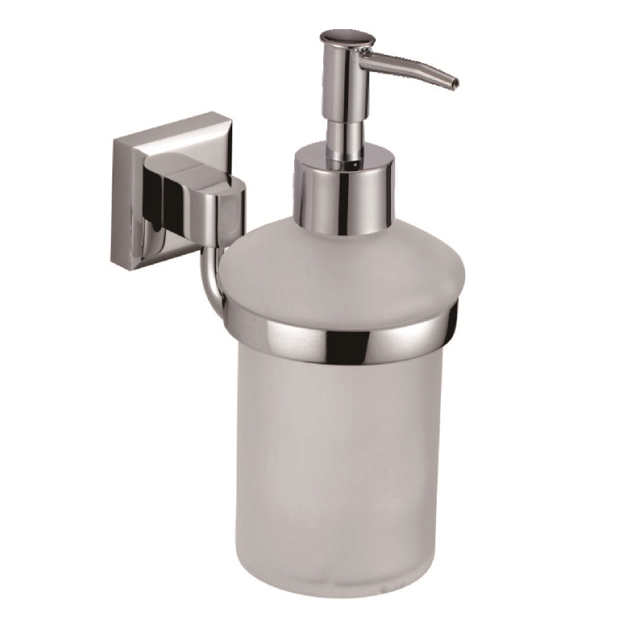 Дозатор для жидкого мыла с настенным держателем SAVOL S-009531, хром глянцевый