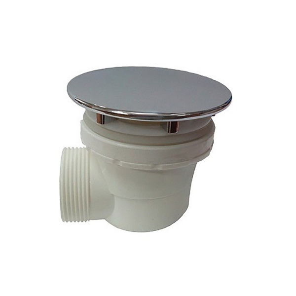 Сифон для душевого поддона RGW Velplex QYD-06 D60-G1 1/2"х40, с сухим затвором, хром глянцевый