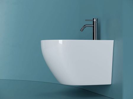 Биде подвесное CERAMICA NOVA Uno (Уно), 36х49, отверстие для смесителя по центру