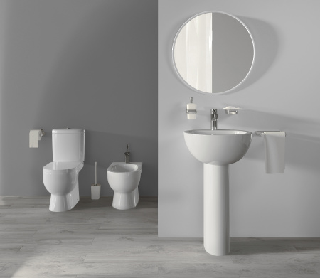 Биде напольное SANITA LUXE Art, 36х60, отверстие для смесителя по центру