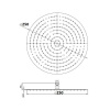 Верхний душ RGW Shower Panels SP-81-25, круглый, хром глянцевый, 250х250