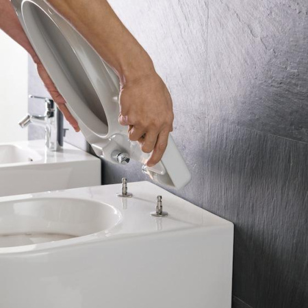 Сиденье для унитаза LAUFEN Pro 8.9896.6.000.000.1 с микролифтом, быстросъемное, ультратонкое
