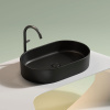 Раковина-чаша CERAMICA NOVA Element (Элемент) 60, 122х600х385, овальная, черный матовый