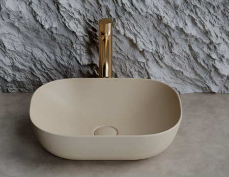 Раковина-чаша CERAMICA NOVA Element (Элемент) 46, 135х455х325, прямоугольная, капучино матовый