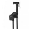 Смеситель встраиваемый GROSS AQUA Evo Matt Black GA042602MB с лейкой для гигиенического душа, черный
