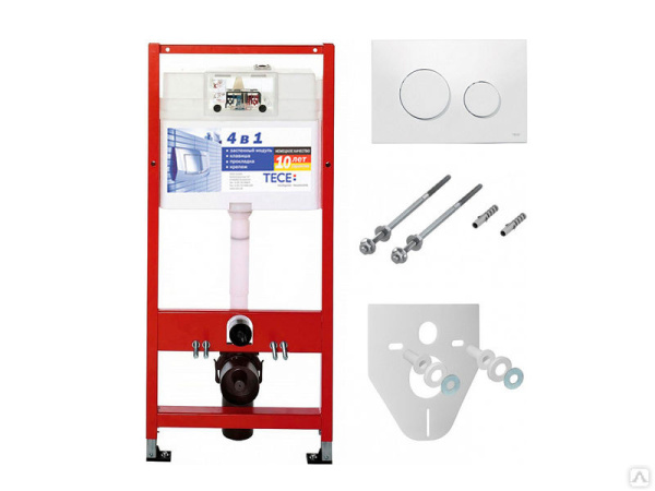 Инсталляция для унитаза TECEkit K440920, 4 в 1 ТЕСЕLoop 9240920