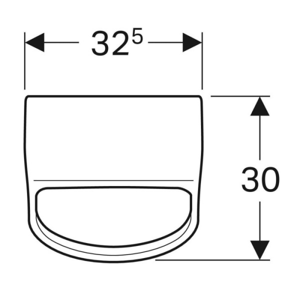 Писсуар GEBERIT Smyle (Смайл), скрытый подвод воды