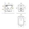 Унитаз подвесной KOLLER POOL Trend TR-0490-RQ3, 34х49, безободковый, торнадо, с сиденьем микролифт