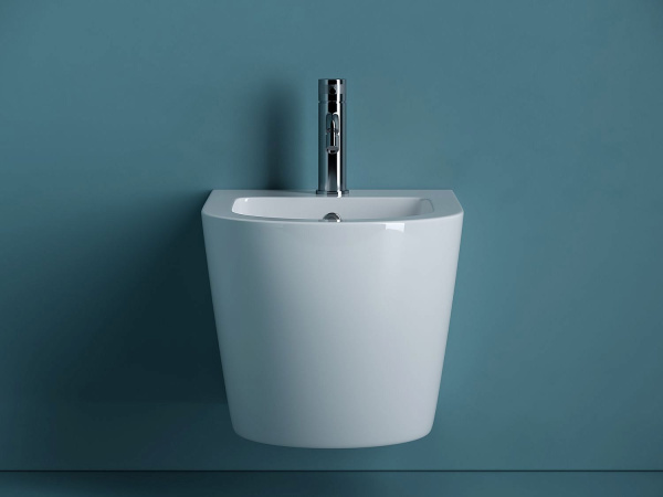 Биде подвесное CERAMICA NOVA Uno (Уно), 36х49, отверстие для смесителя по центру