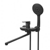 Смеситель для ванны GROSS AQUA Evo Matt Black 7121297MB-35F, черный матовый