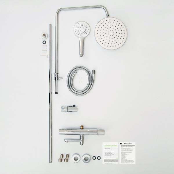 Душевая система GROSS AQUA cо смесителем термостат Space Thermofix GA9014SMTD05
