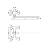 Смеситель для ванны GROSS AQUA Trio 7016029С-35L(F) (снят с производства)