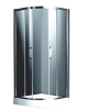 Душевой уголок TICINO Ovale 900х900х1900 четверь круга, прозрачное