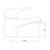 Смеситель для раковины GROSS AQUA Optima 6546511С