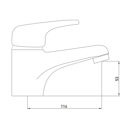 Смеситель для раковины GROSS AQUA Optima 6546511С